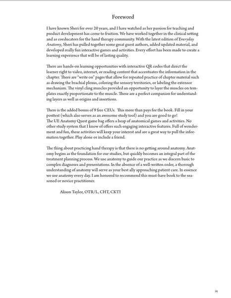 SOLD OUT BEST VALUE: Everyday Anatomy! 0.9 CEUs are included!  SOLD OUT