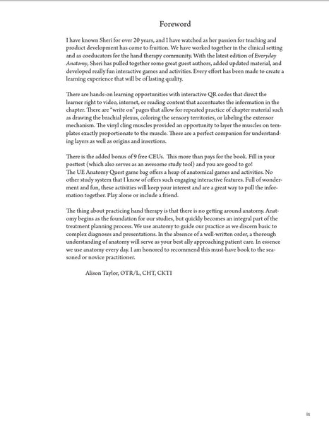 Everyday Anatomy 2nd Edition! 0.9 free CEUs! REGULAR NON-VENMO PRICING:SOLD OUT