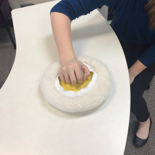 Hand print Wobble board- just for the hand! I am in the process of making a new batch of wobble boards after the new year. I have a few of the painted wobbles and will update the inventory ASAP.