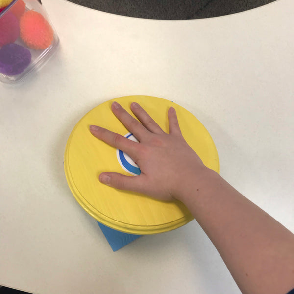 Hand print Wobble board- just for the hand! I am in the process of making a new batch of wobble boards after the new year. I have a few of the painted wobbles and will update the inventory ASAP.