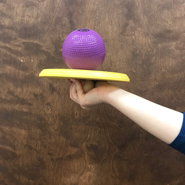 Hand print Wobble board- just for the hand! I am in the process of making a new batch of wobble boards after the new year. I have a few of the painted wobbles and will update the inventory ASAP.