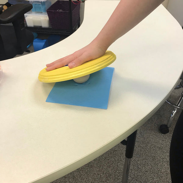 Hand print Wobble board- just for the hand! I am in the process of making a new batch of wobble boards after the new year. I have a few of the painted wobbles and will update the inventory ASAP.