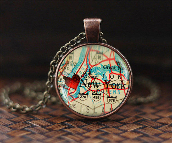 World Globe pendant necklace