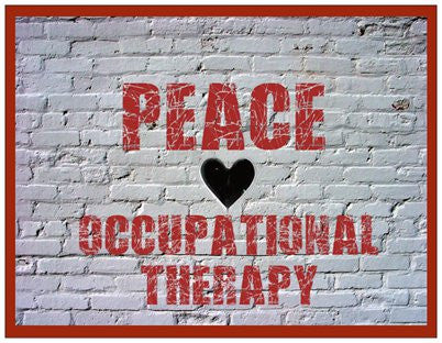 OT post card/Peace, Love, Occupational Therapy