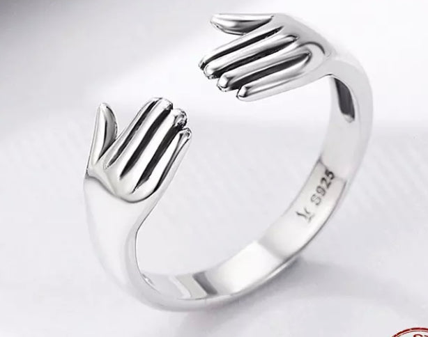 Charming Love Silver Finger Ring | Buy silver rings online at rinayra.com