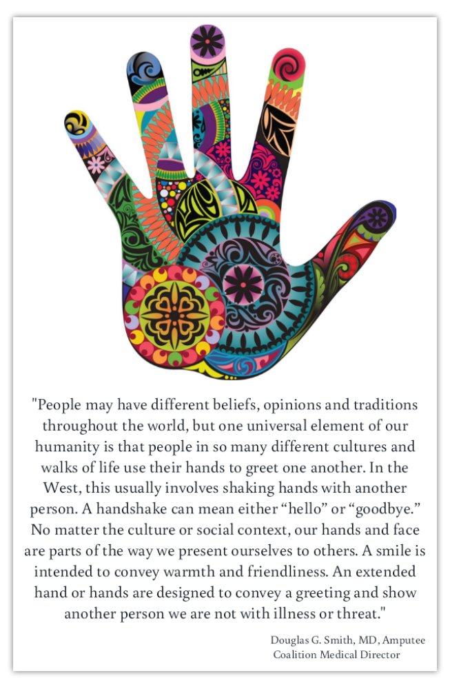 Poster Handwork Poster Hand/Universal Hand Greeting/hand therapy - Hand in Mind